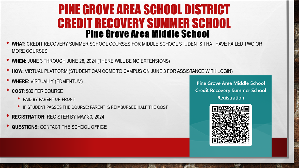 PGASD Credit Recovery